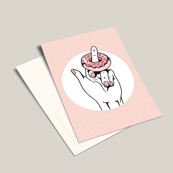 Carte postale "Doigtnuts"