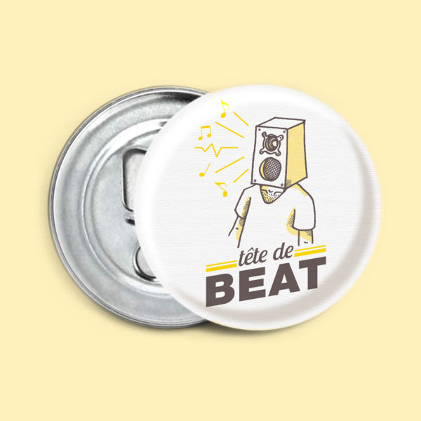 Décapsuleur  "Tête de beat"