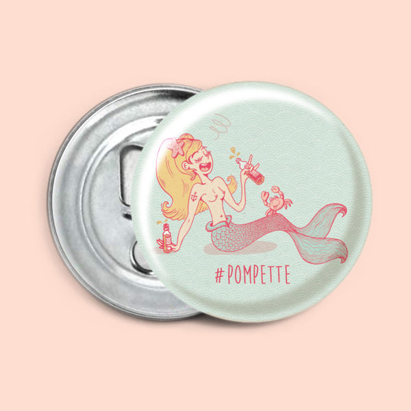 Décapsuleur  "Sirène pompette"