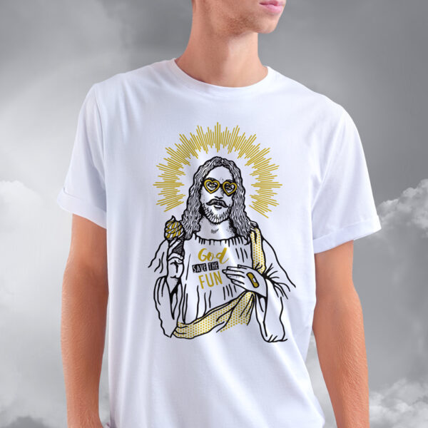 T-shirt mixte "God save the fun"