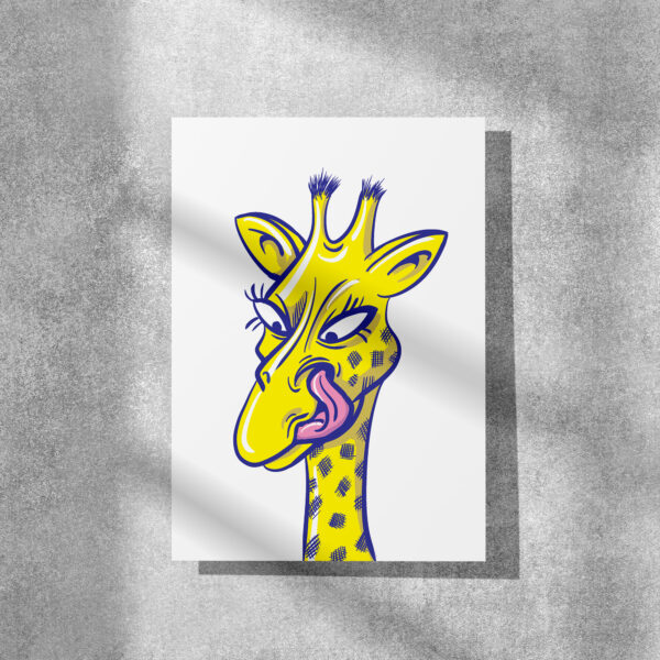 Affichette "Girafe"