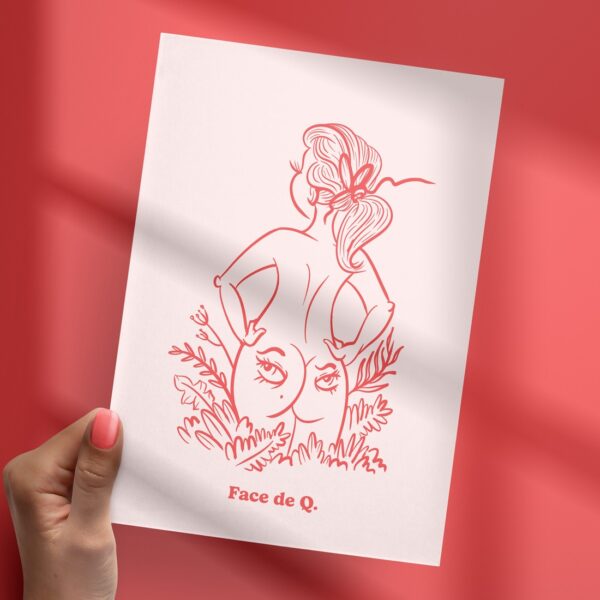 Affichette "Face de Q"