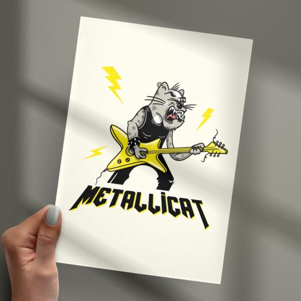 Affichette "Metallicat"