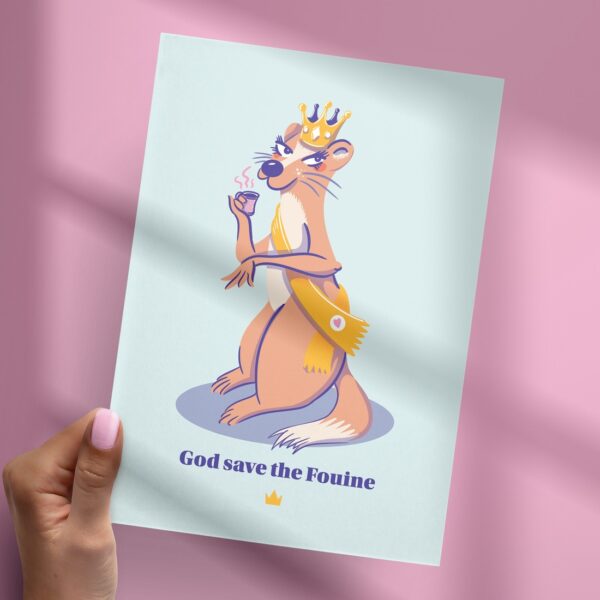 Affichette "God save the Fouine"