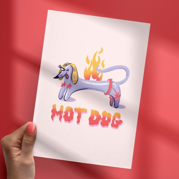 Affichette "Hot Dog"