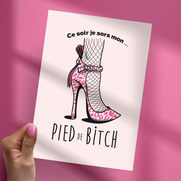 Affichette "Pied de bitch"