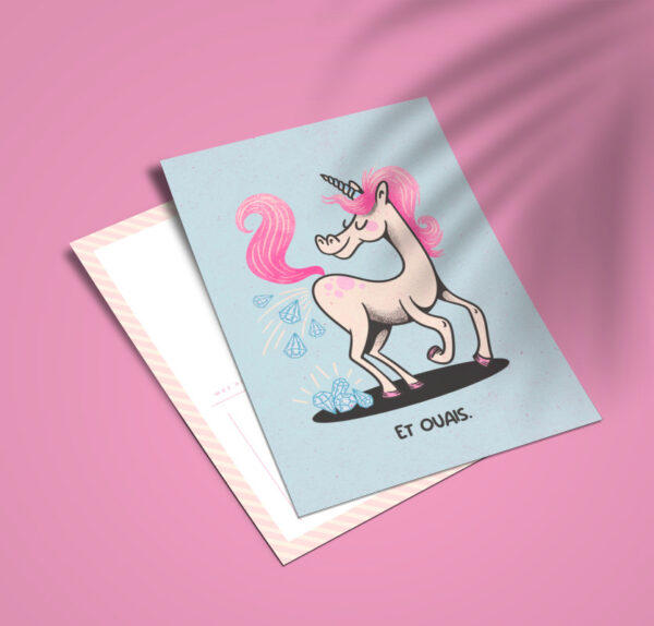 Carte postale "Et OUAIS"
