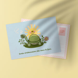 Carte postale "Tortue"