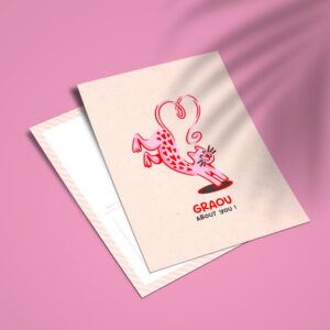 Carte postale "Graou about you"