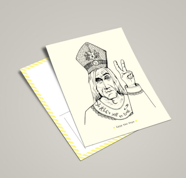 Carte postale "Iggy the Pope"