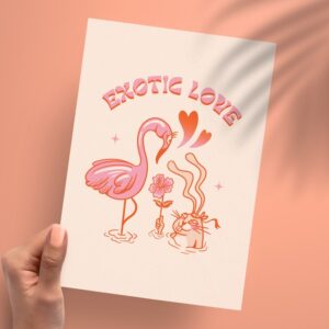 Affichette A5 "Exotic Love"
