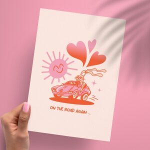 Affichette A5 "On the road again"