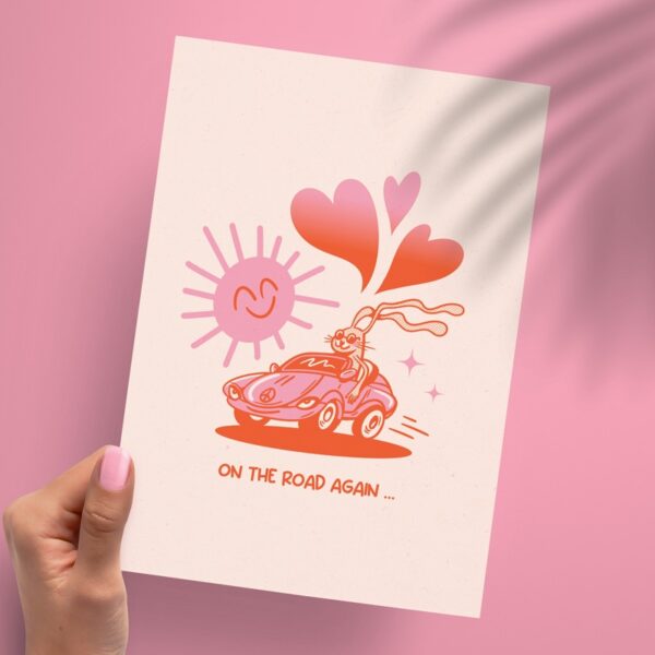 Affichette A5 "On the road again"