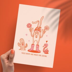 Affichette A5 "Boots"
