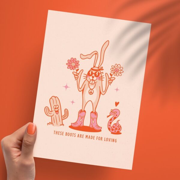 Affichette A5 "Boots"