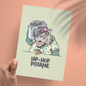 Affichette A5 "Hip Hop Potame"