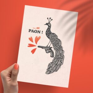 Affichette A5 "Et Paon !"